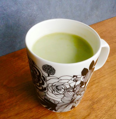 抹茶きな粉の豆乳ラテ